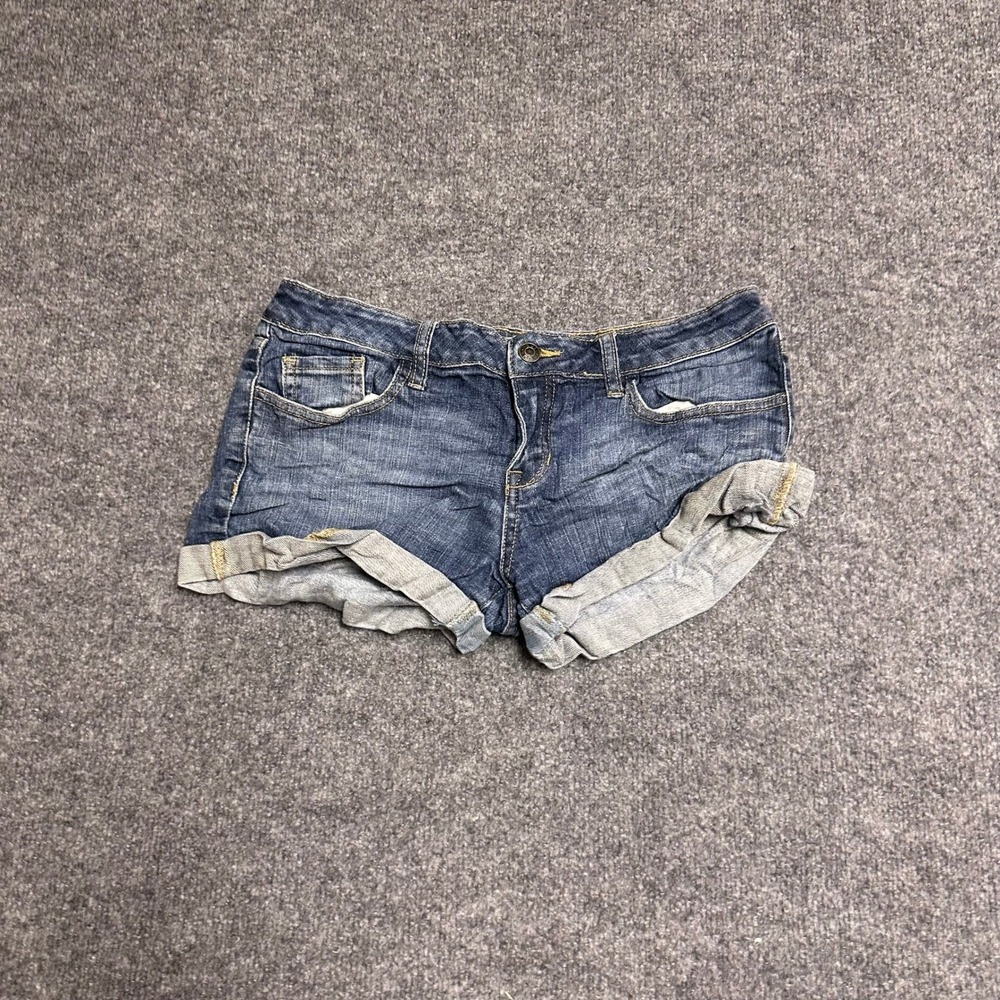 XXI Denim Shorts Womens Size 29 Blue Cuffed Low Rise Casual Jean Shorts